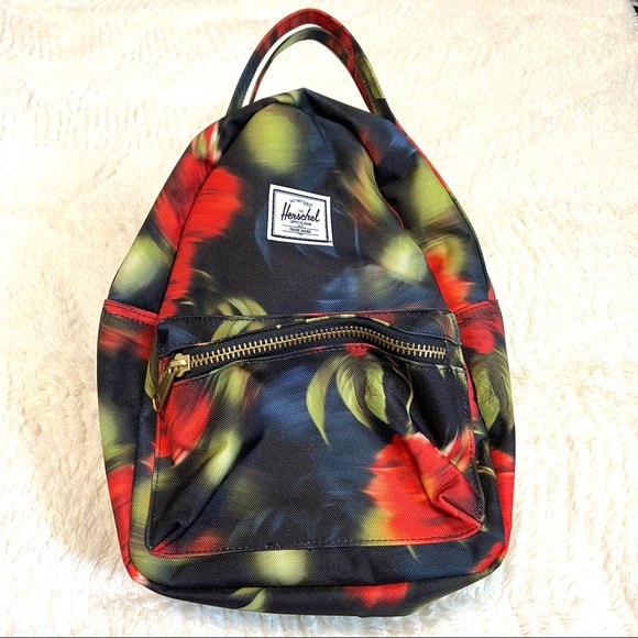 Herschel Supply Company Handbags - HERSCHEL Blurry Rose Print Nova Mini Backpack